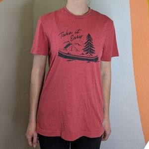 SOLD Roots Athletics Canada 'Take It Easy' Red Short Sleeve Size XS